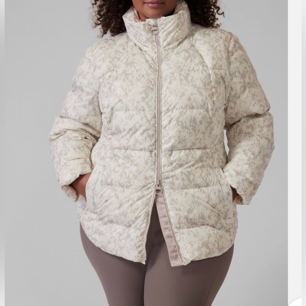 Athleta Downtown Printed Jacket In Python Seasalt… - image 1
